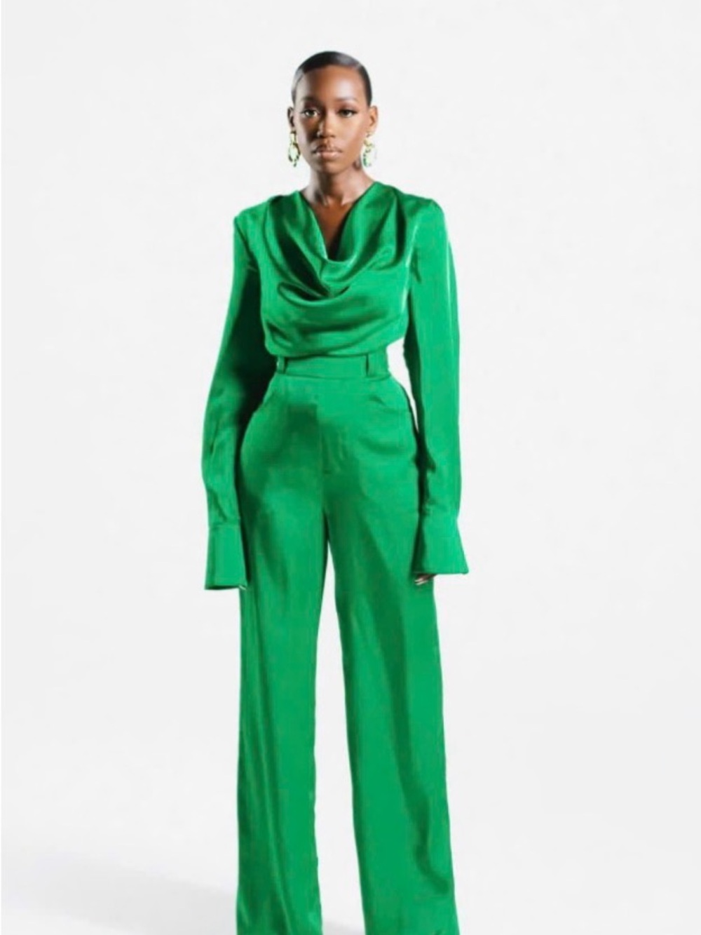 Hanifa Emerald Green Kris Jumpsuit